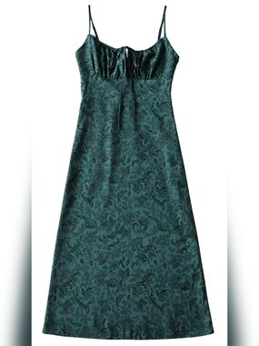 NWT Green Paisley Slip Dress - Size XL